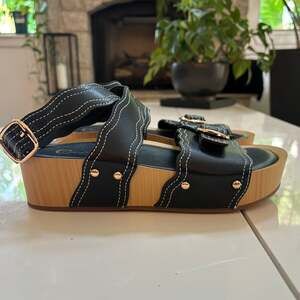 Cato Comfort Scallop Edge Flatform Sandals Size 7